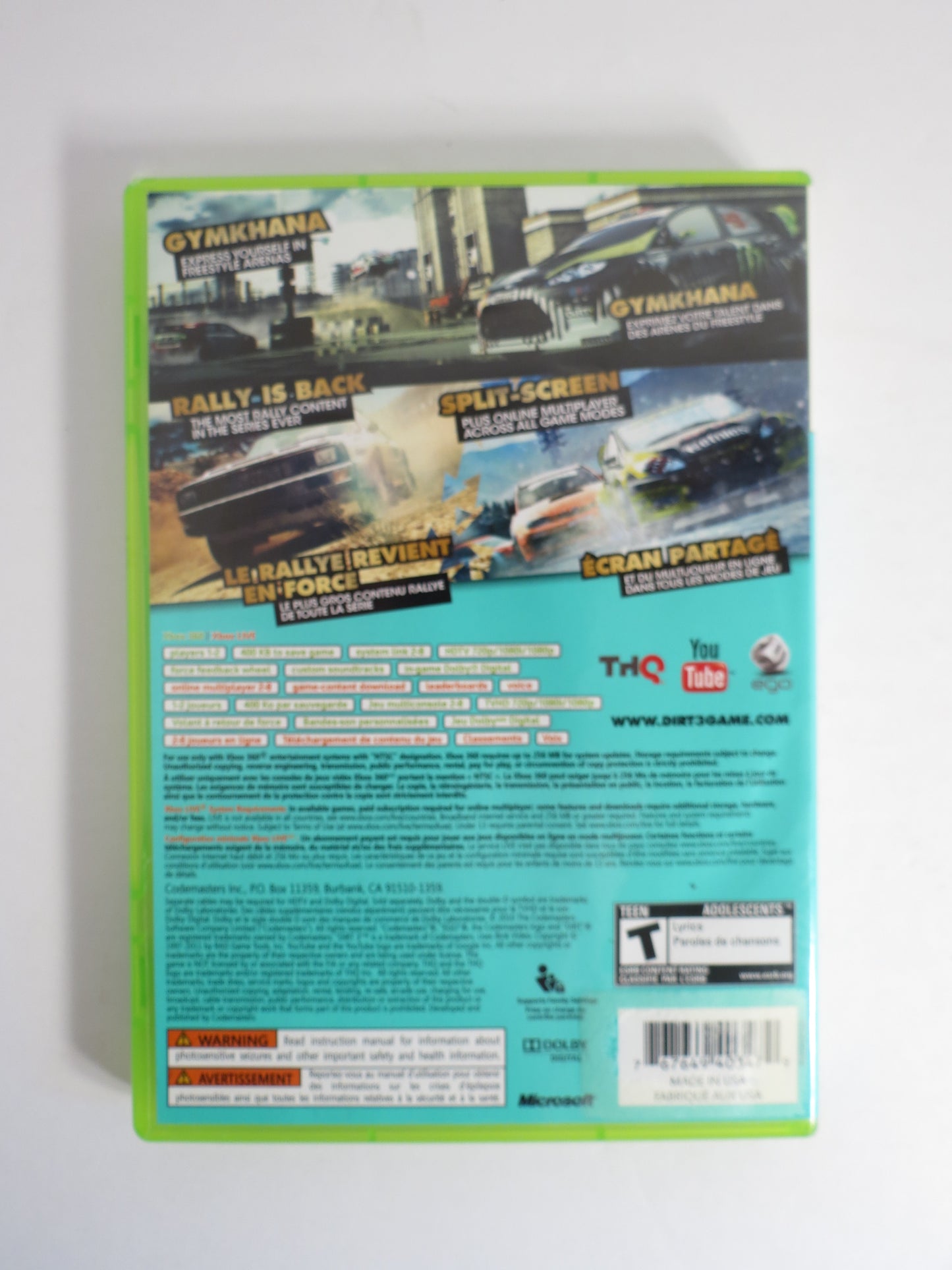 Dirt 3 Xbox 360 Game CIB