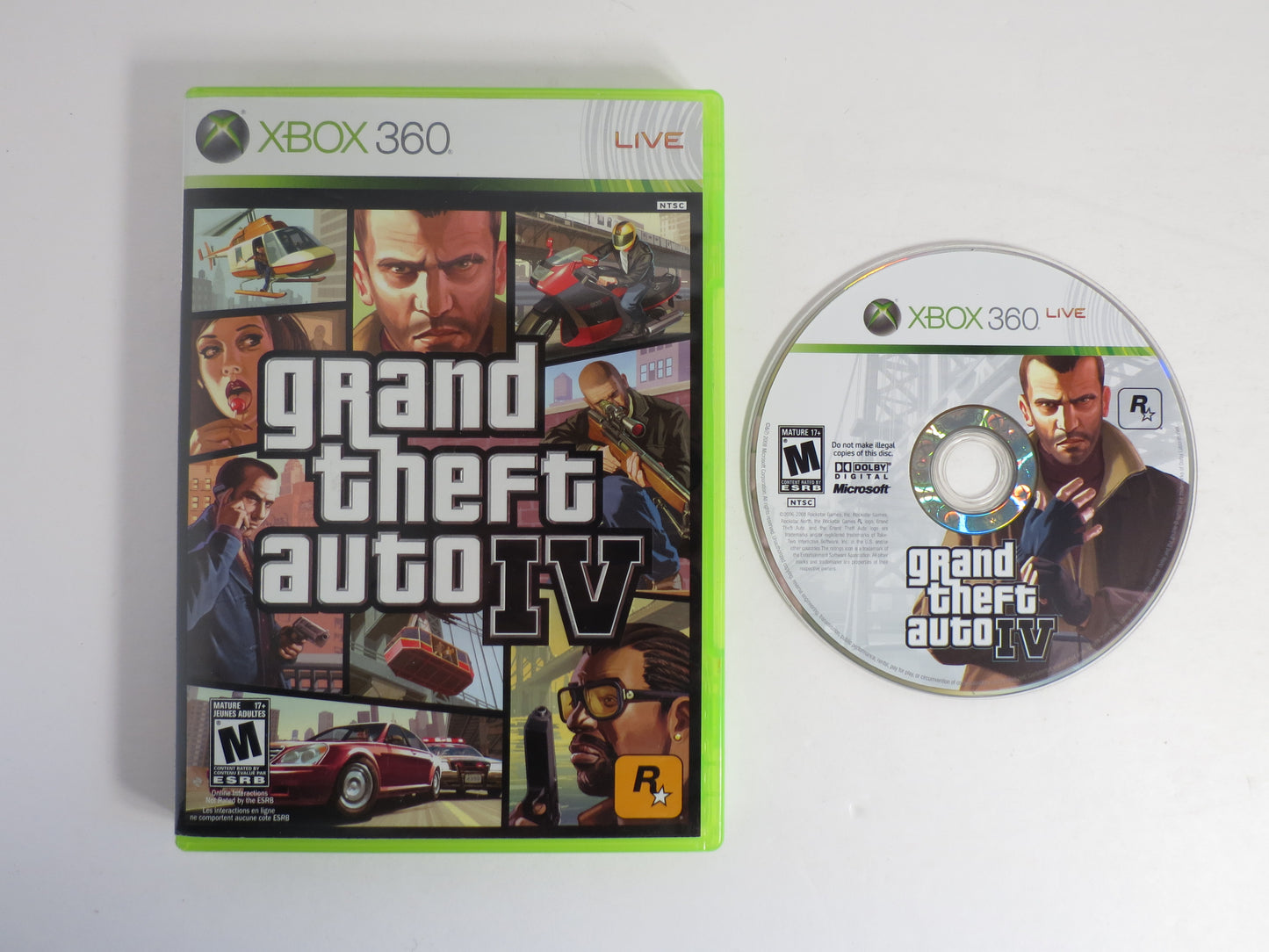 Grand Theft Auto IV Xbox 360 Game CB