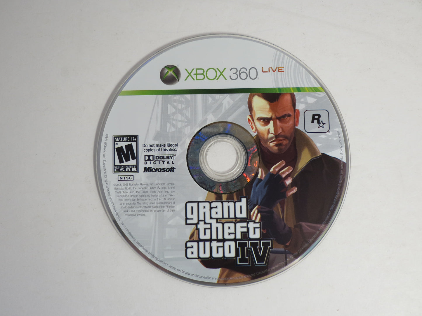 Grand Theft Auto IV Xbox 360 Game CB