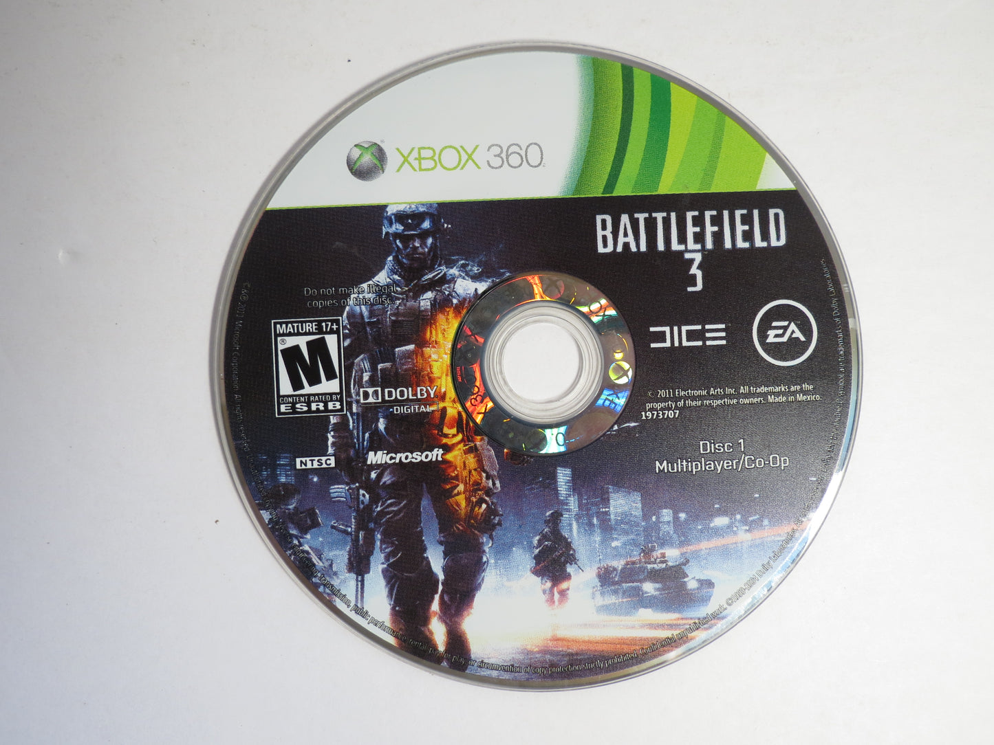 Battlefield 3 Xbox 360 Game CB