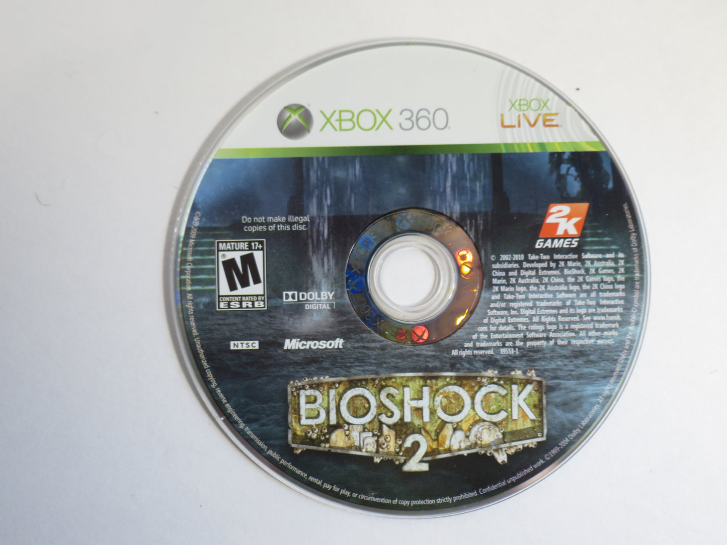 Bioshock 2 Xbox 360 Game CIB