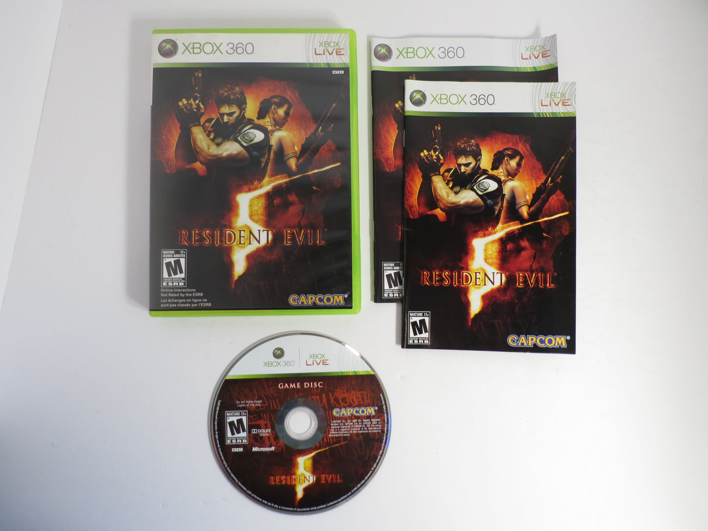 Resident Evil 5 Xbox 360 Game CIB