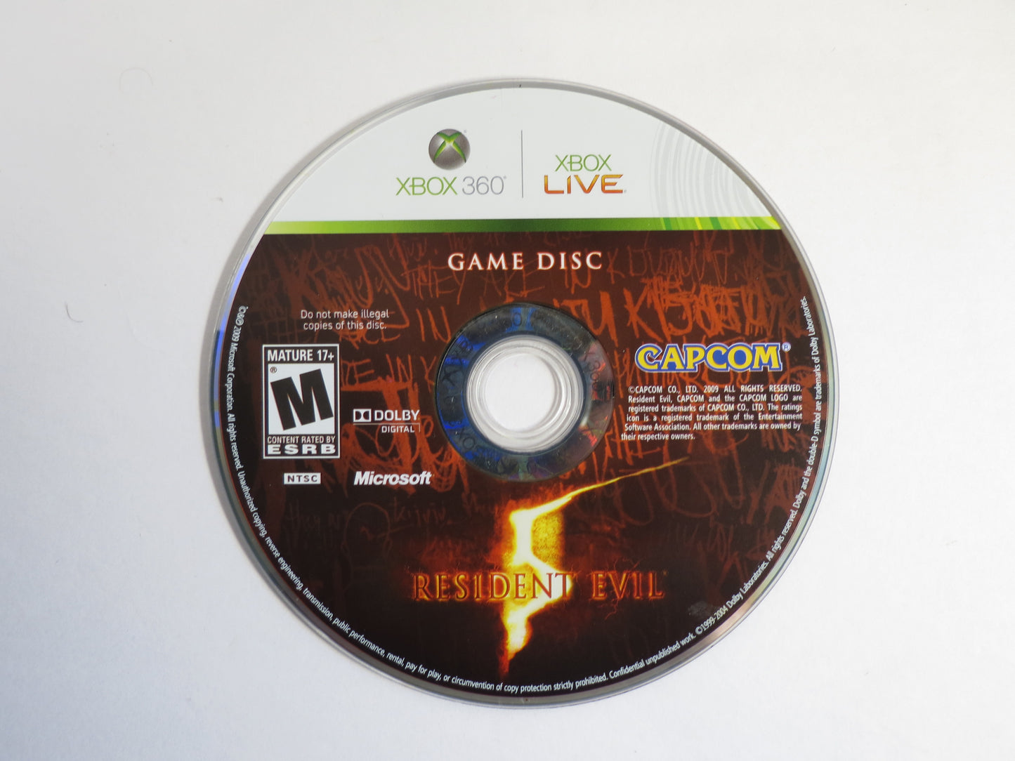 Resident Evil 5 Xbox 360 Game CIB