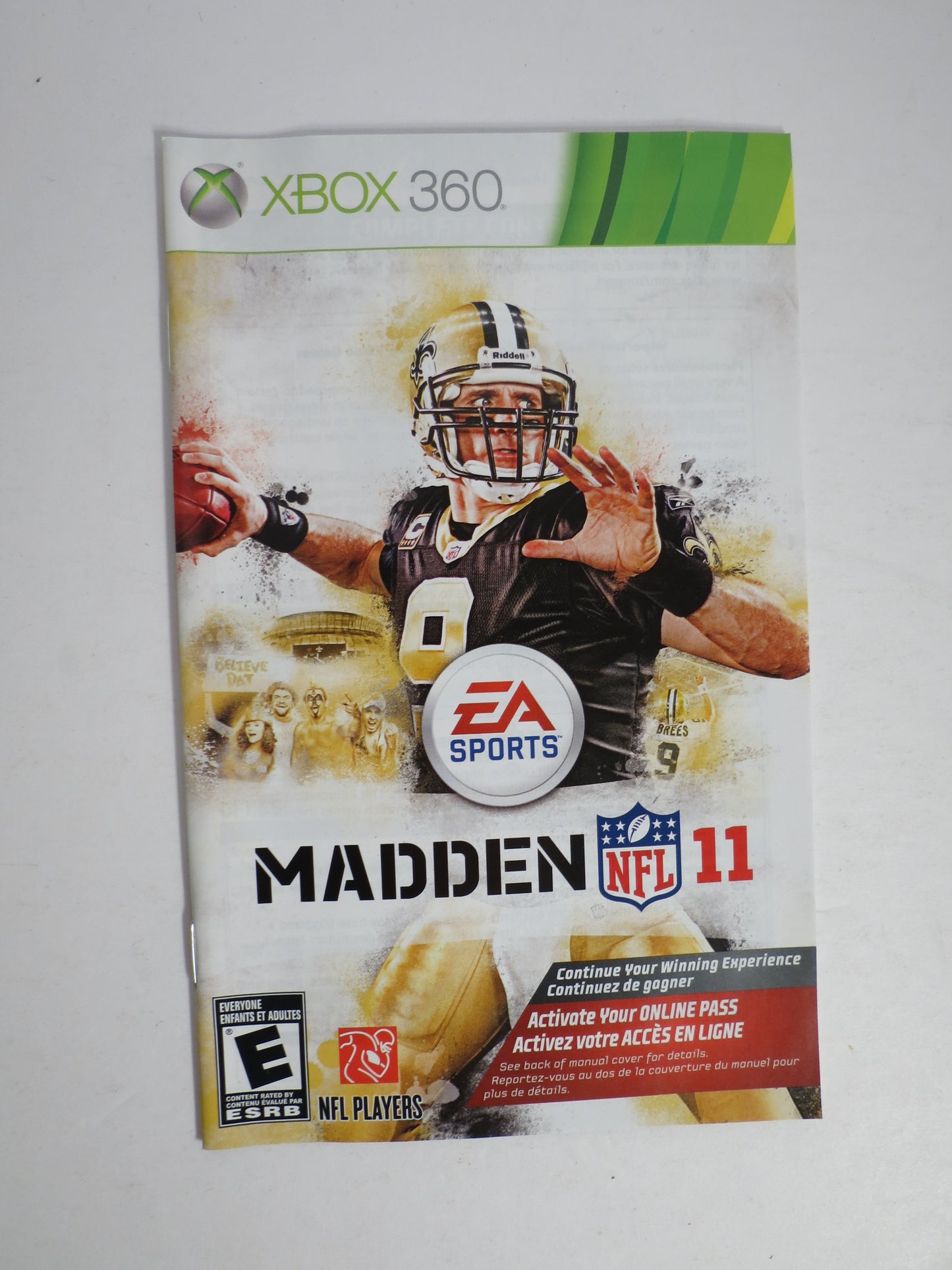 Madden NFL 11 Xbox 360 Game CIB