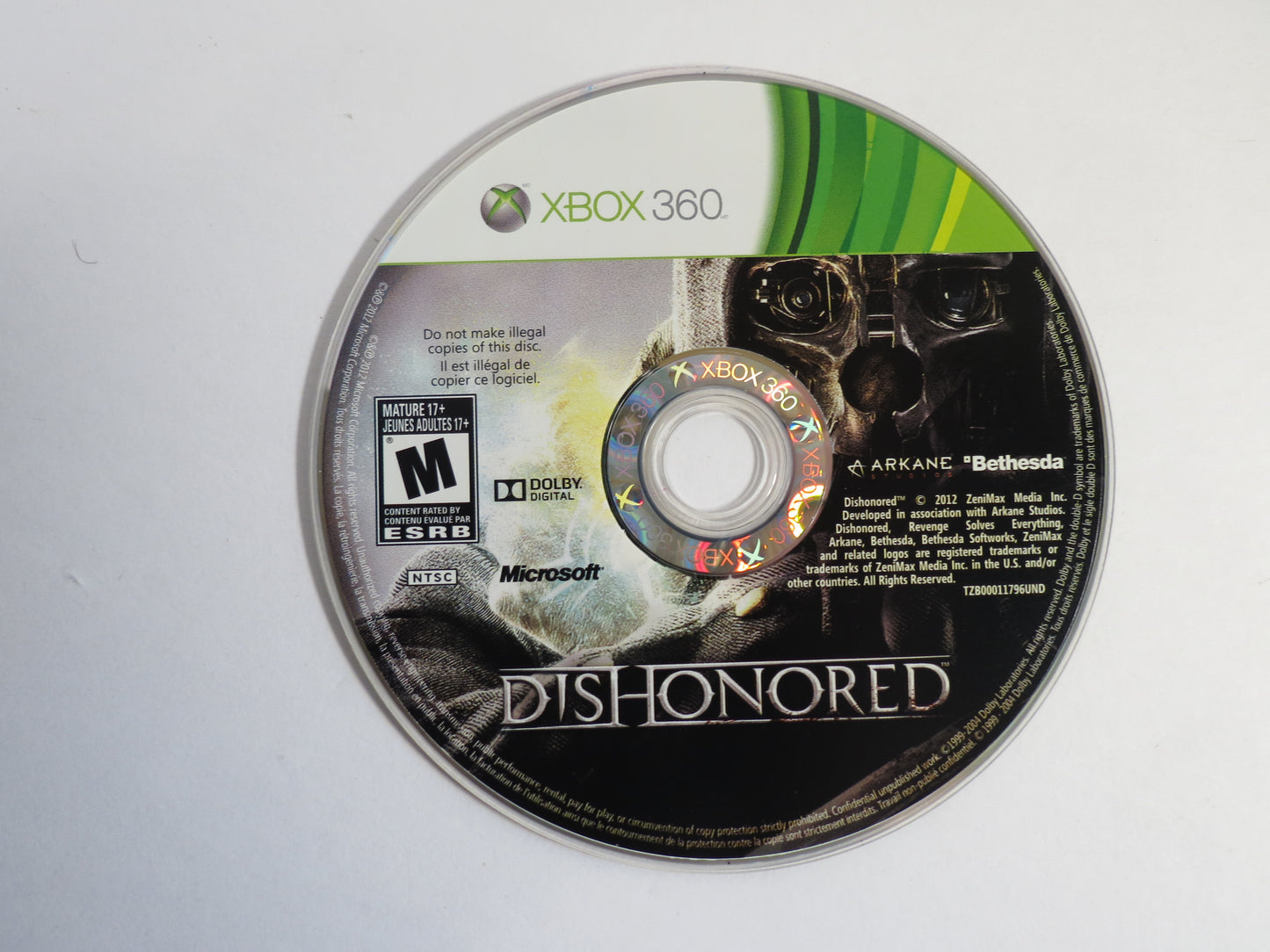 Dishonored Xbox 360 Game CIB