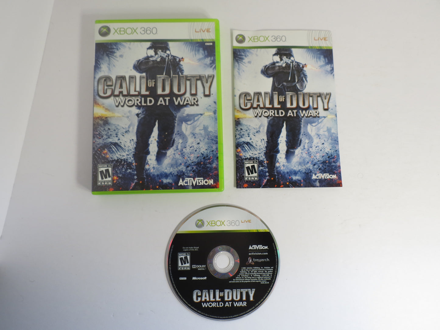 Call of Duty World at War Xbox 360 Game CIB
