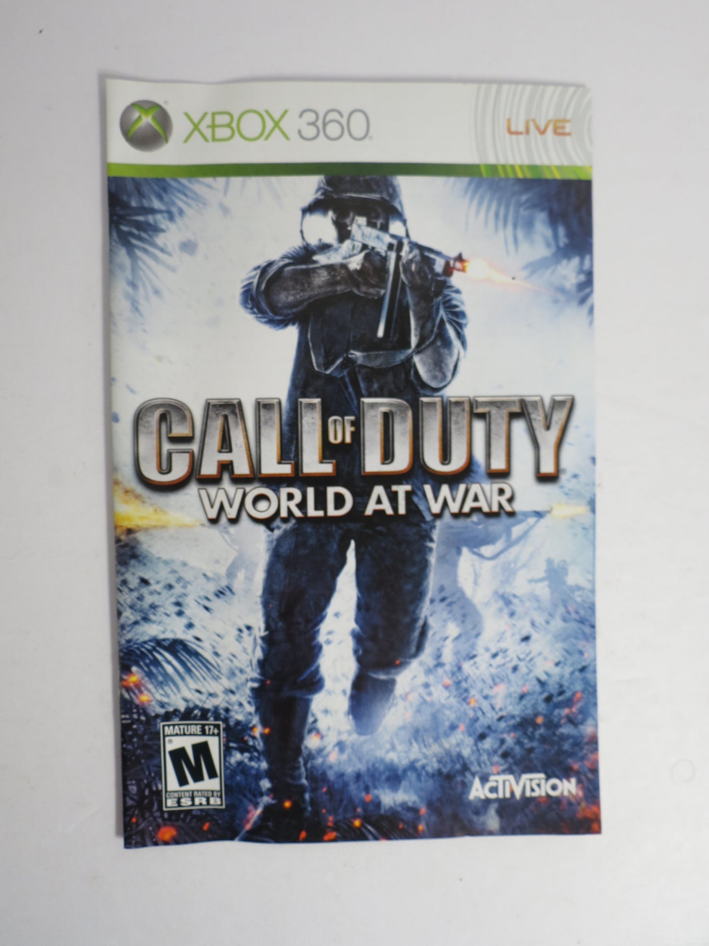 Call of Duty World at War Xbox 360 Game CIB