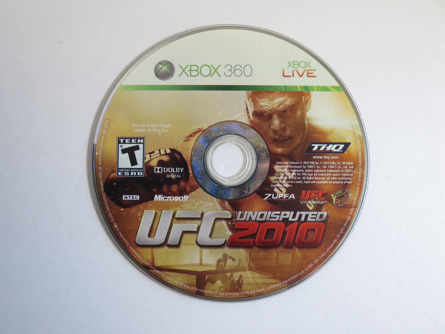 UFC Undisputed 2010 Xbox 360 Game CIB