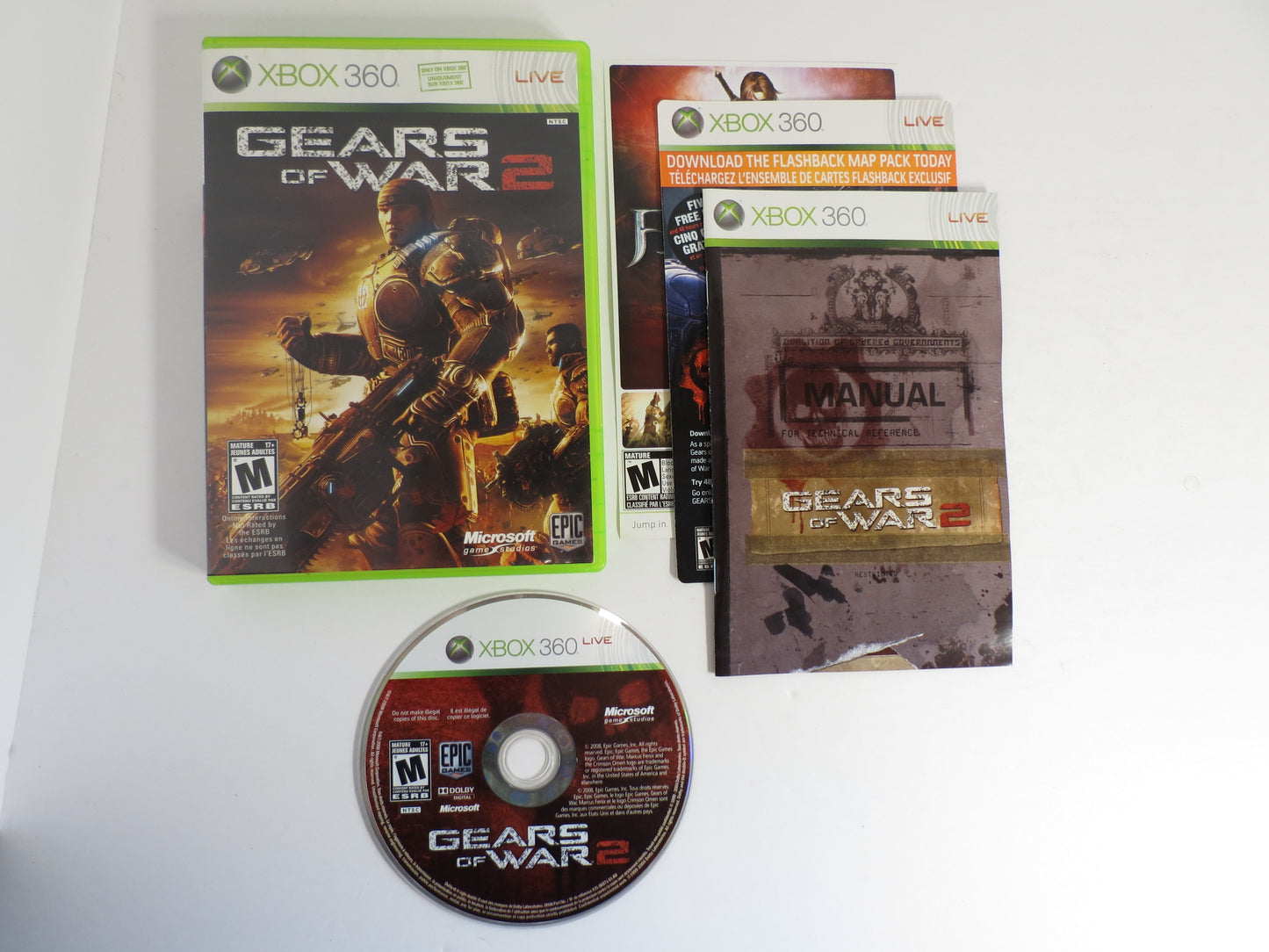 Gears of War 2 Xbox 360 Game CIB