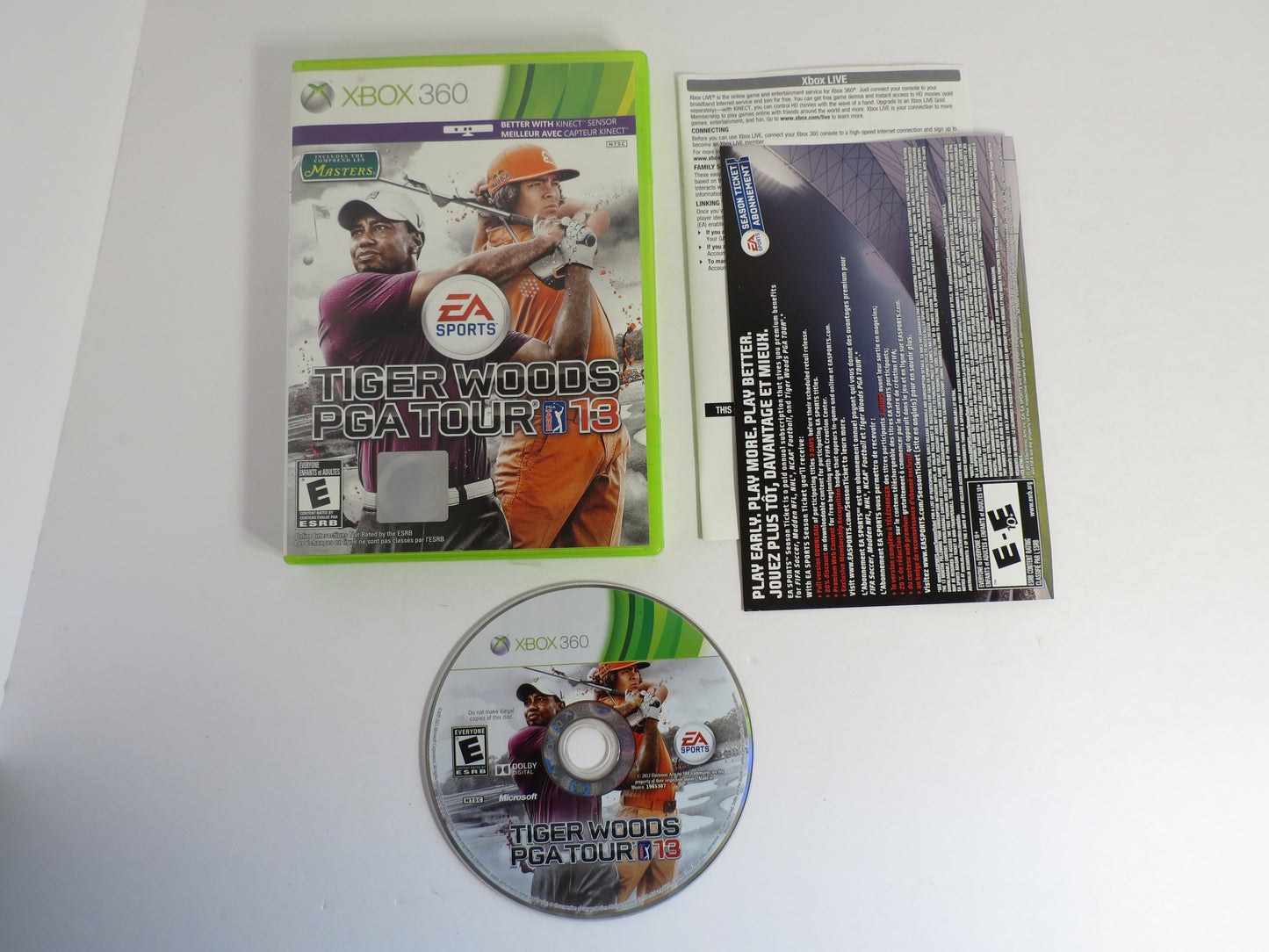 Tiger Woods PGA Tour 13 Xbox 360 Game CB