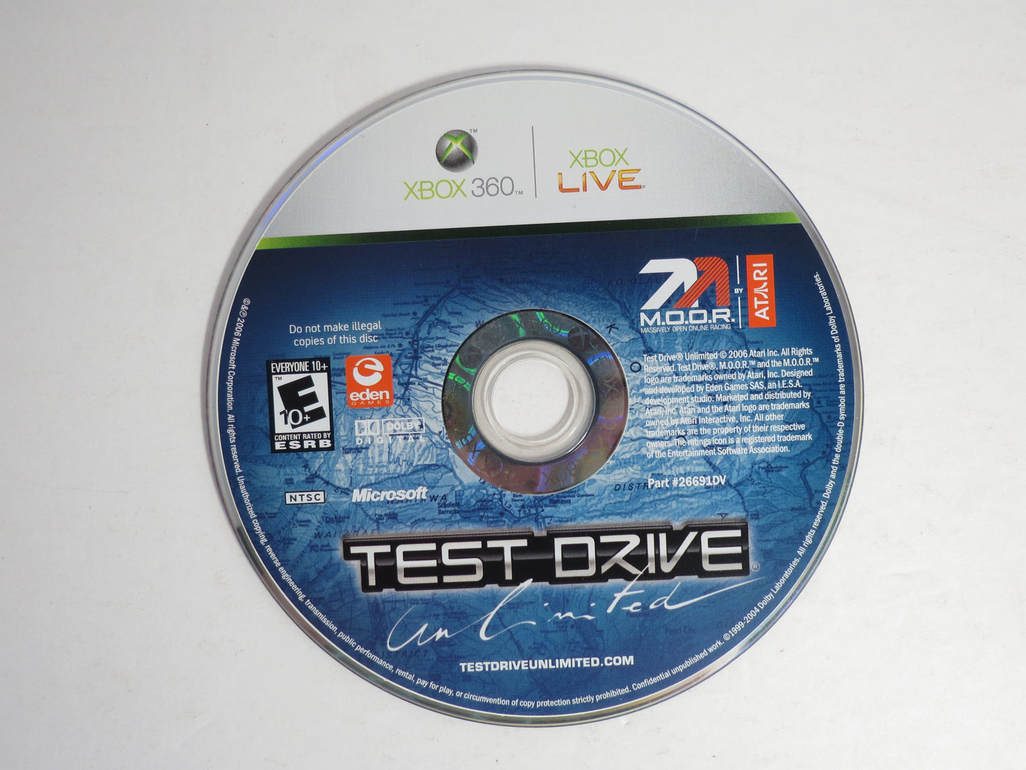 Test Drive Unlimited Xbox 360 Game CB