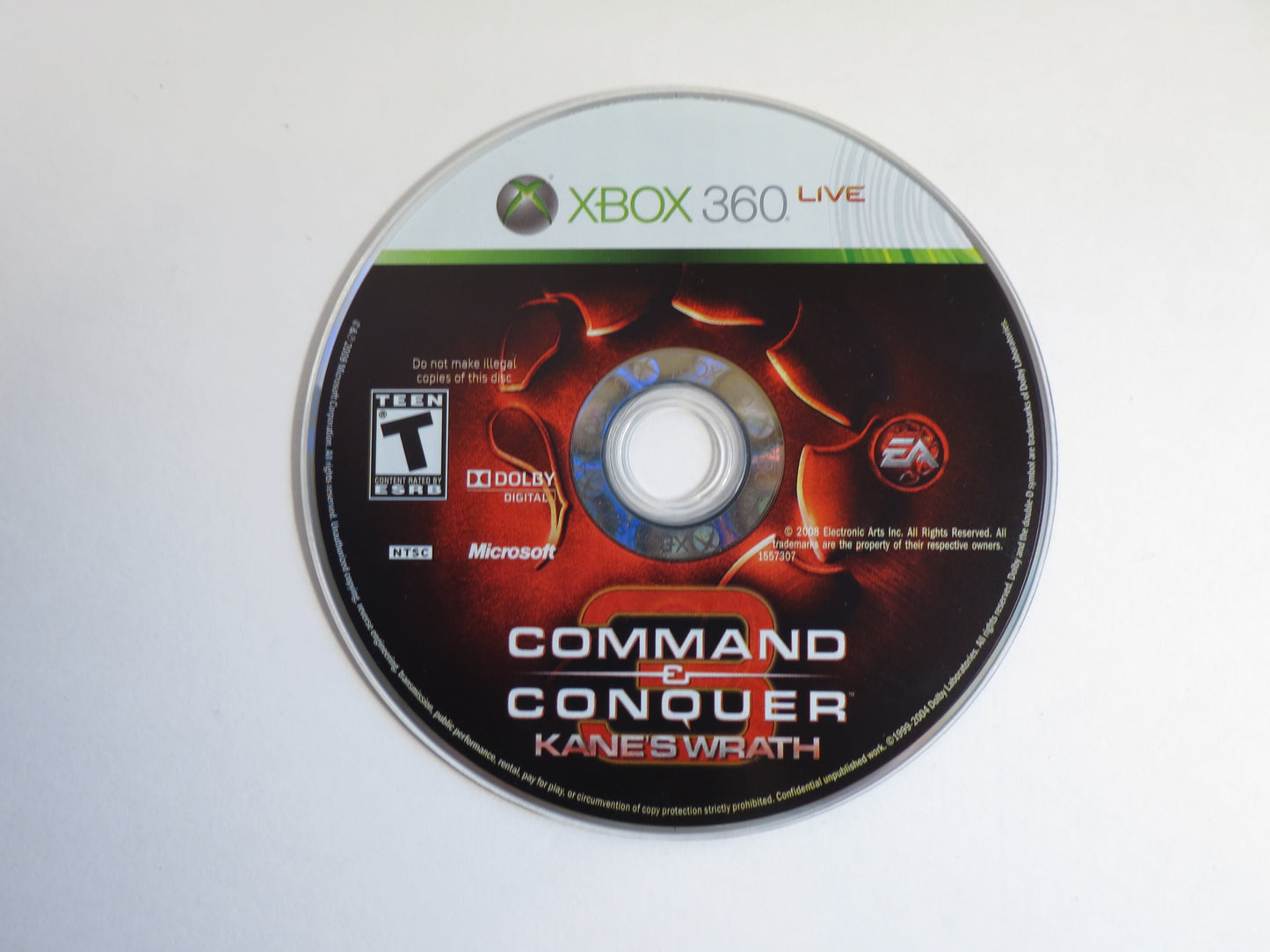 Command & Conquer 3 Kane's Wrath Xbox 360 Game CIB
