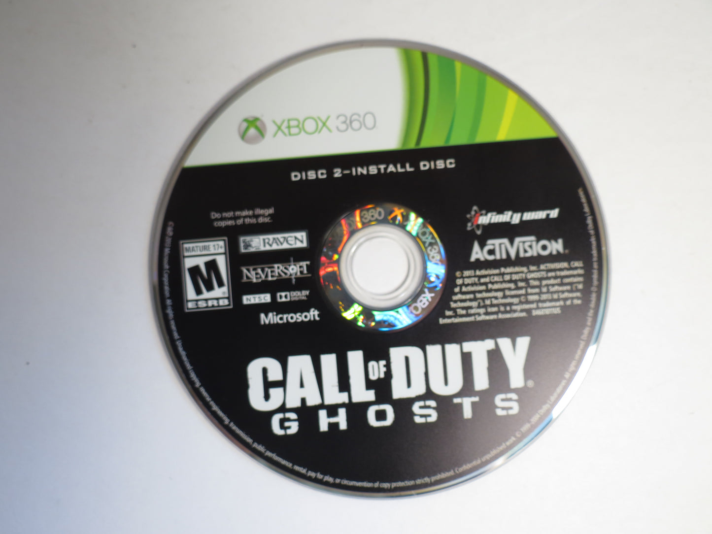 Call of Duty Ghosts Xbox 360 Game CB