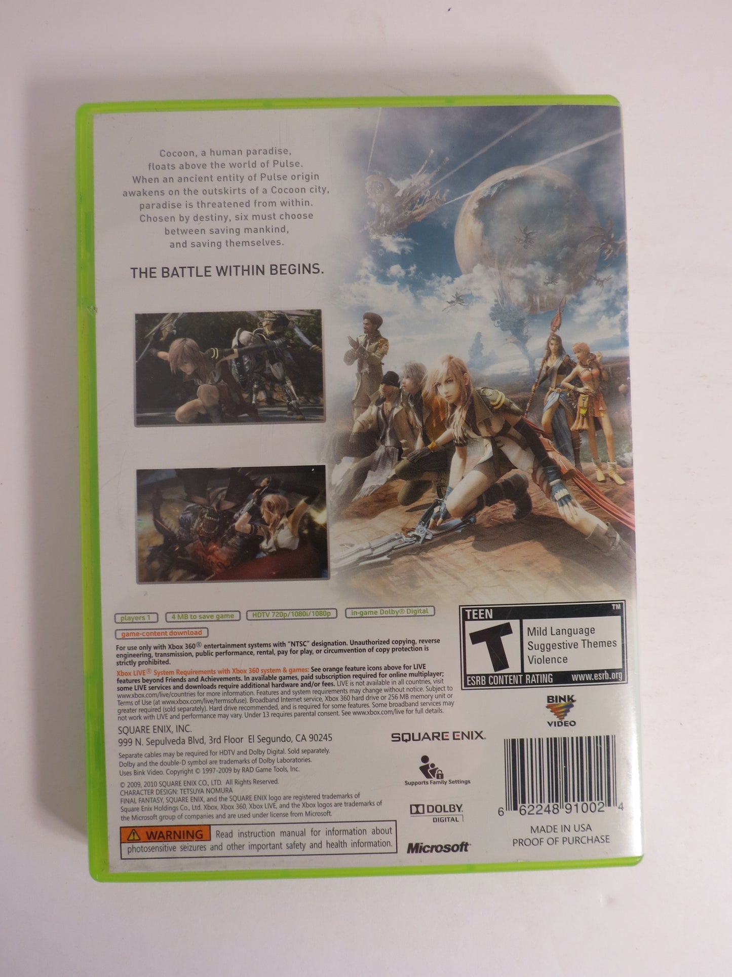Final Fantasy XIII Xbox 360 Game CIB