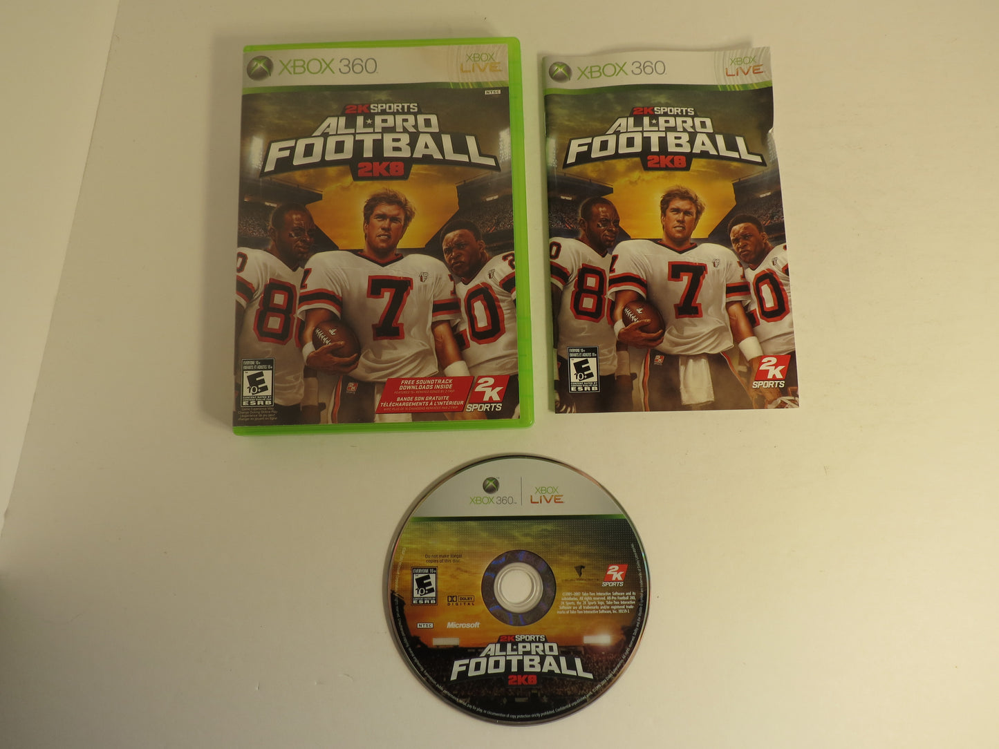 All Pro Football 2K8 Xbox 360 Game CIB