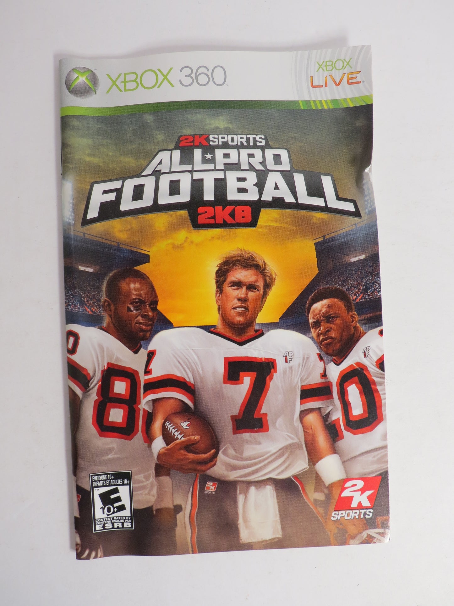 All Pro Football 2K8 Xbox 360 Game CIB