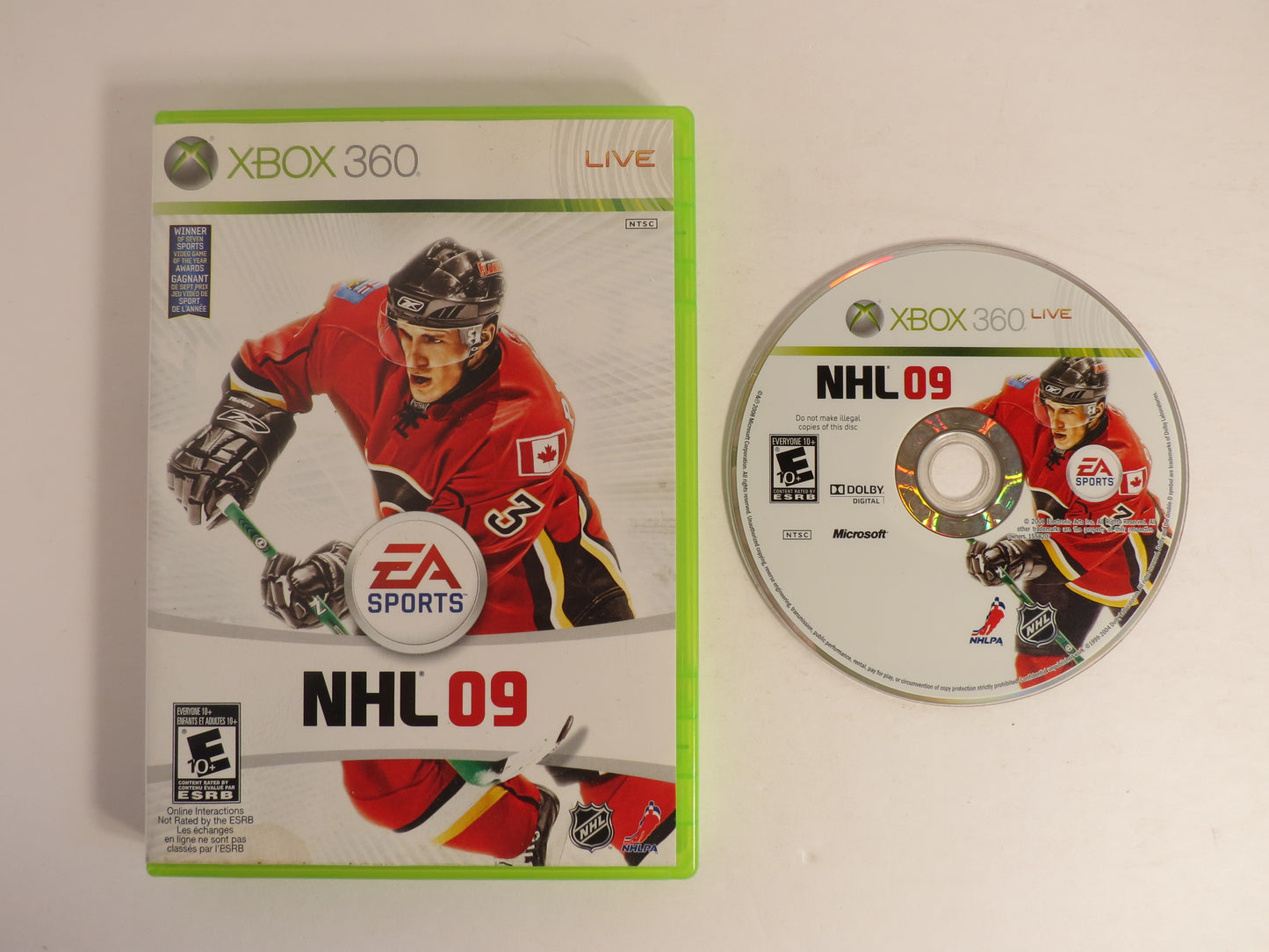NHL 09 Xbox 360 Game CB