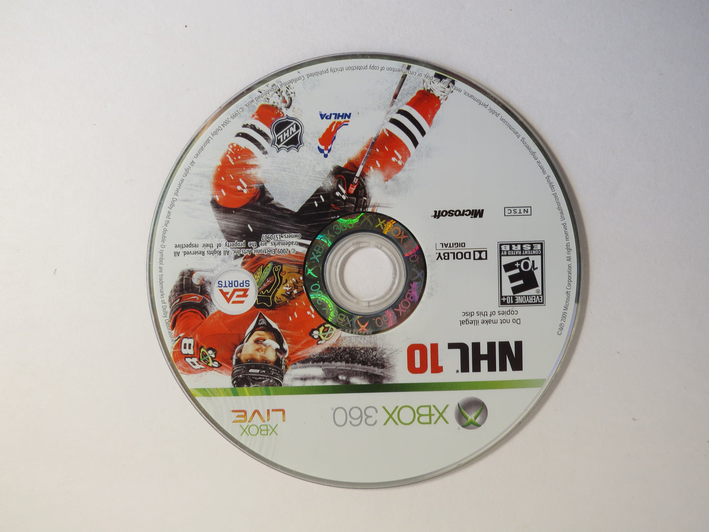 NHL 10 Xbox 360 Game CIB