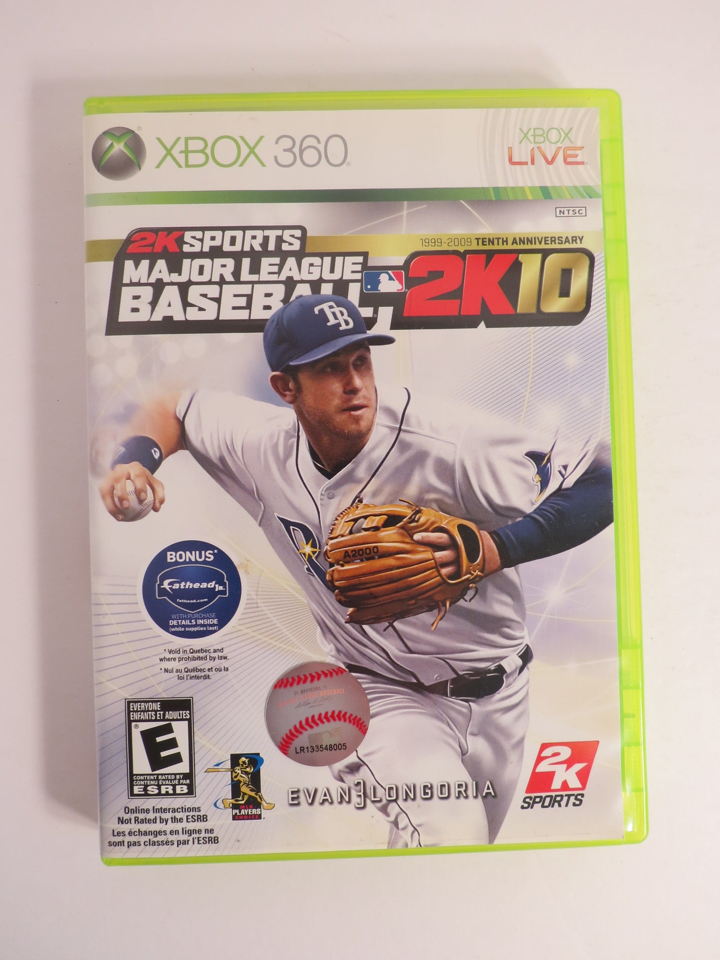 Major League Baseball 2K10 Xbox 360 Game CIB