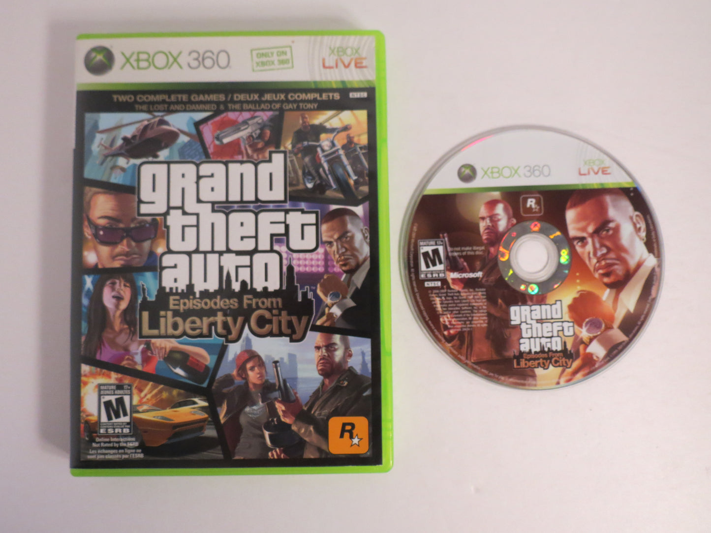 Grand Theft Auto Episodes from Liberty City GTA Xbox 360 Game CB
