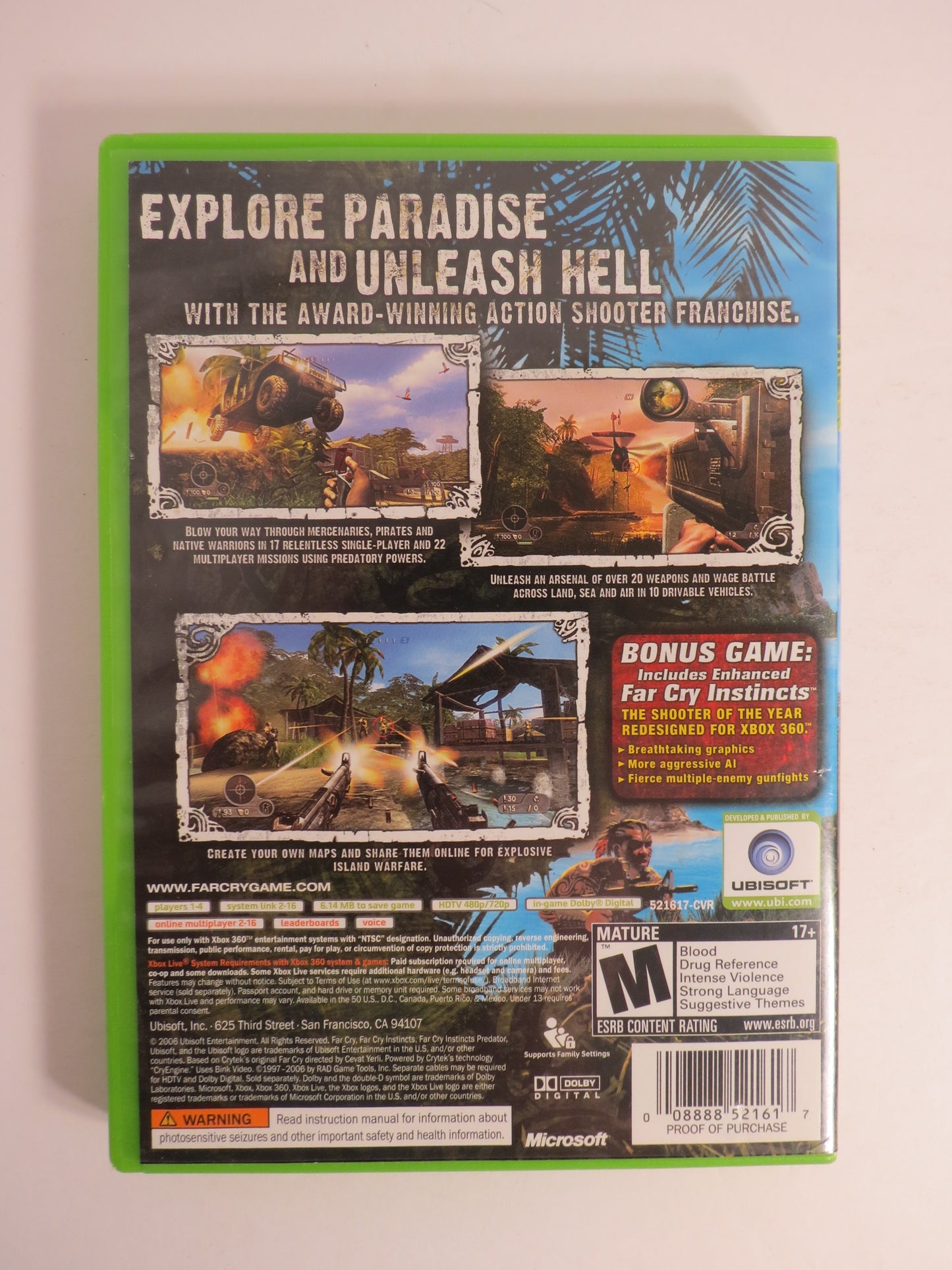 Far Cry Instincts Predator Xbox 360 Game CB