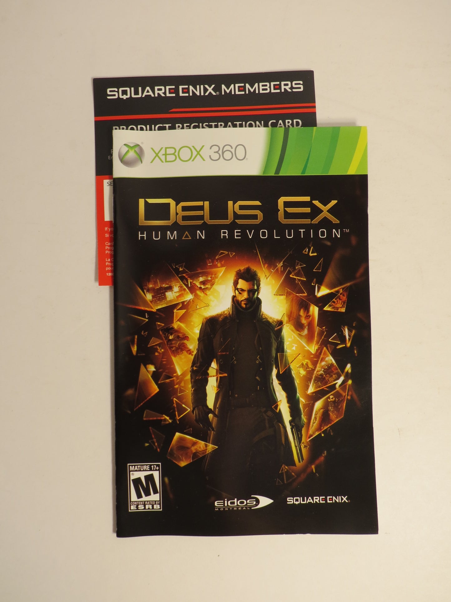 Deus Ex Human Revolution Sleeve Xbox 360 Game CIB