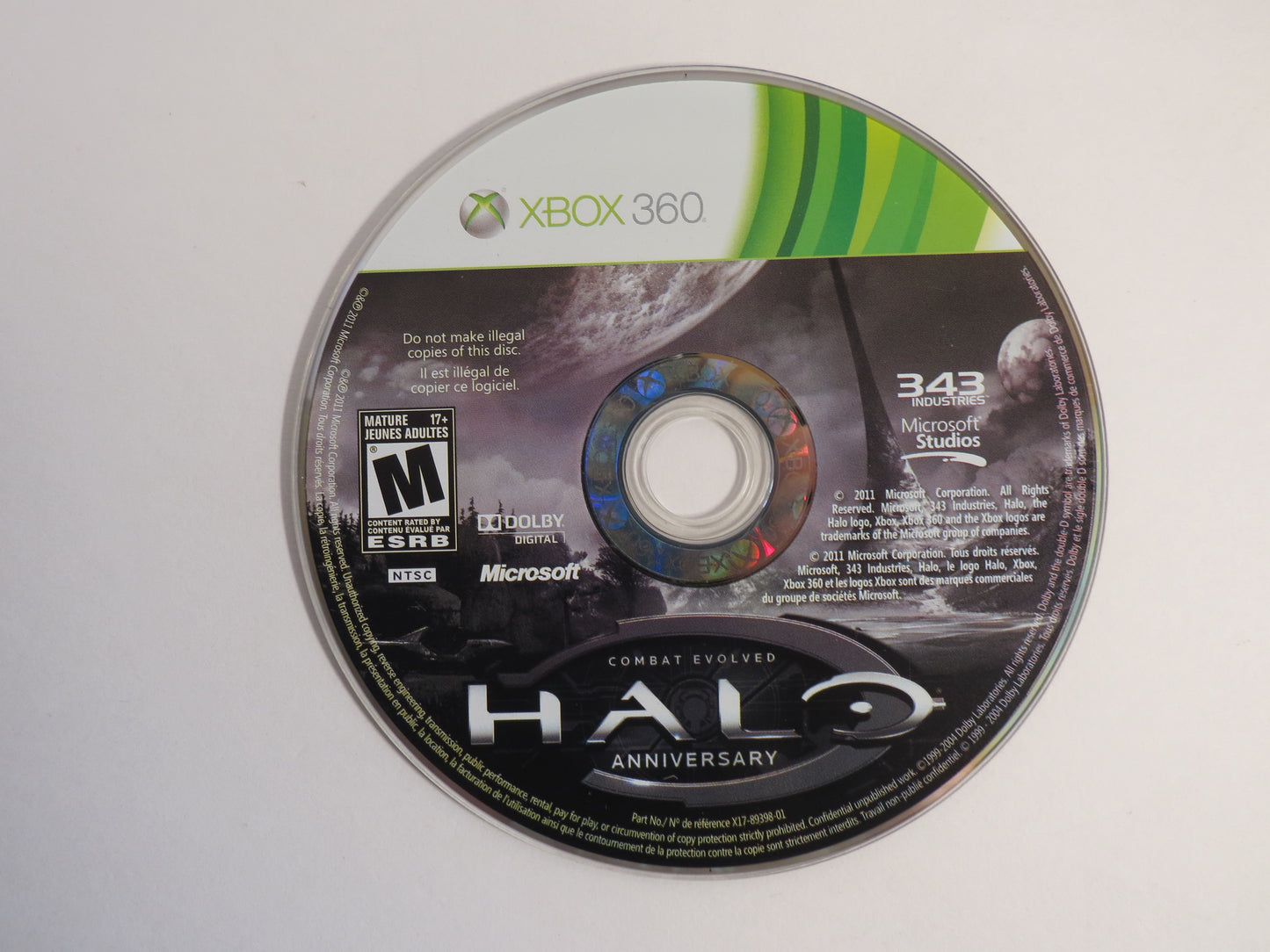 Halo Combat Evolved Anniversary Sleeve Xbox 360 Game CIB