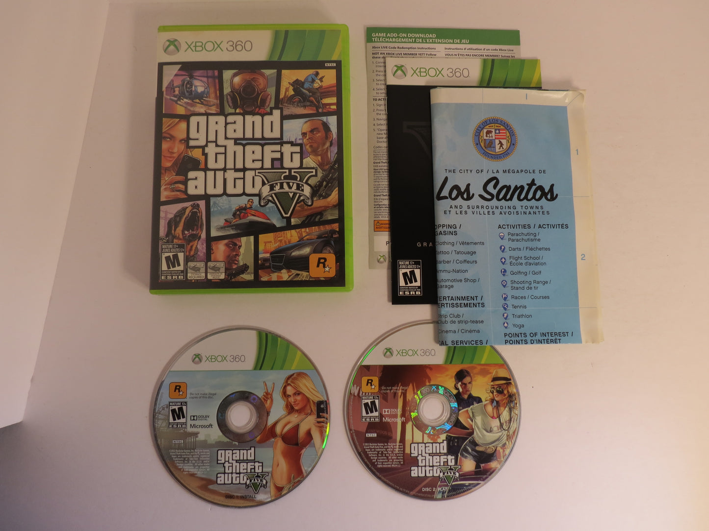 Grand Theft Auto V GTA 5 Xbox 360 Game CIB