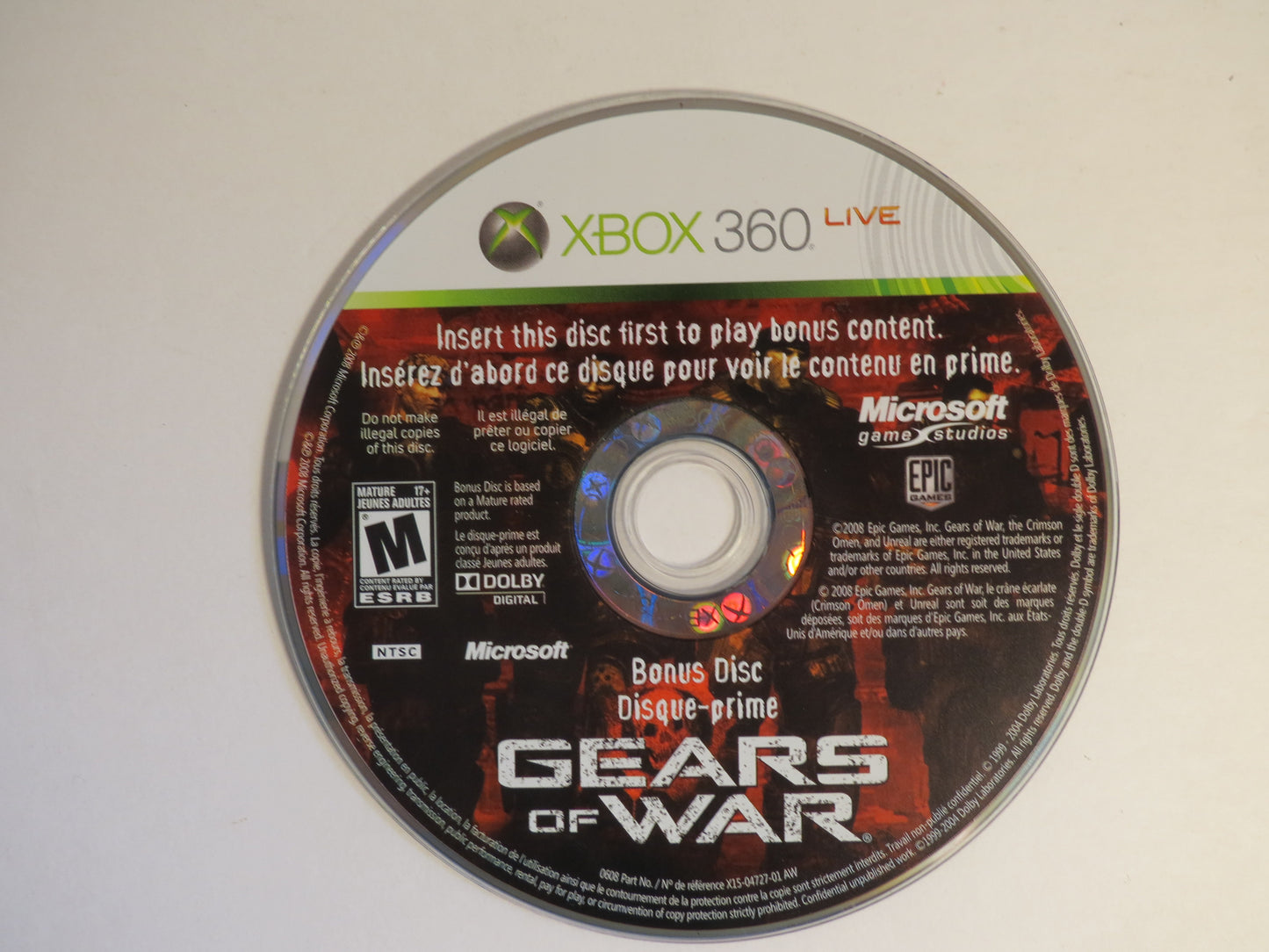 Gears of War Xbox 360 Game CIB
