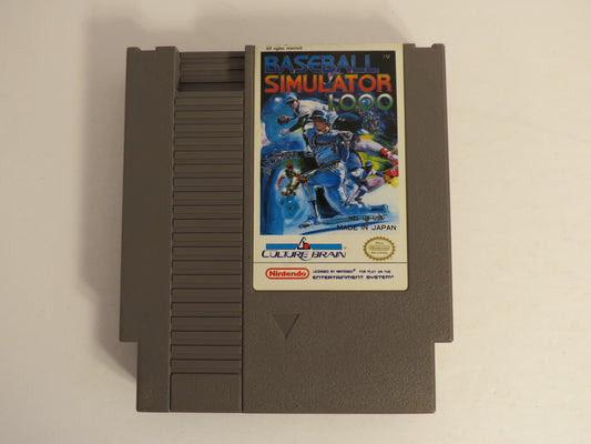 Baseball Simulator 1000 Nintendo NES Game