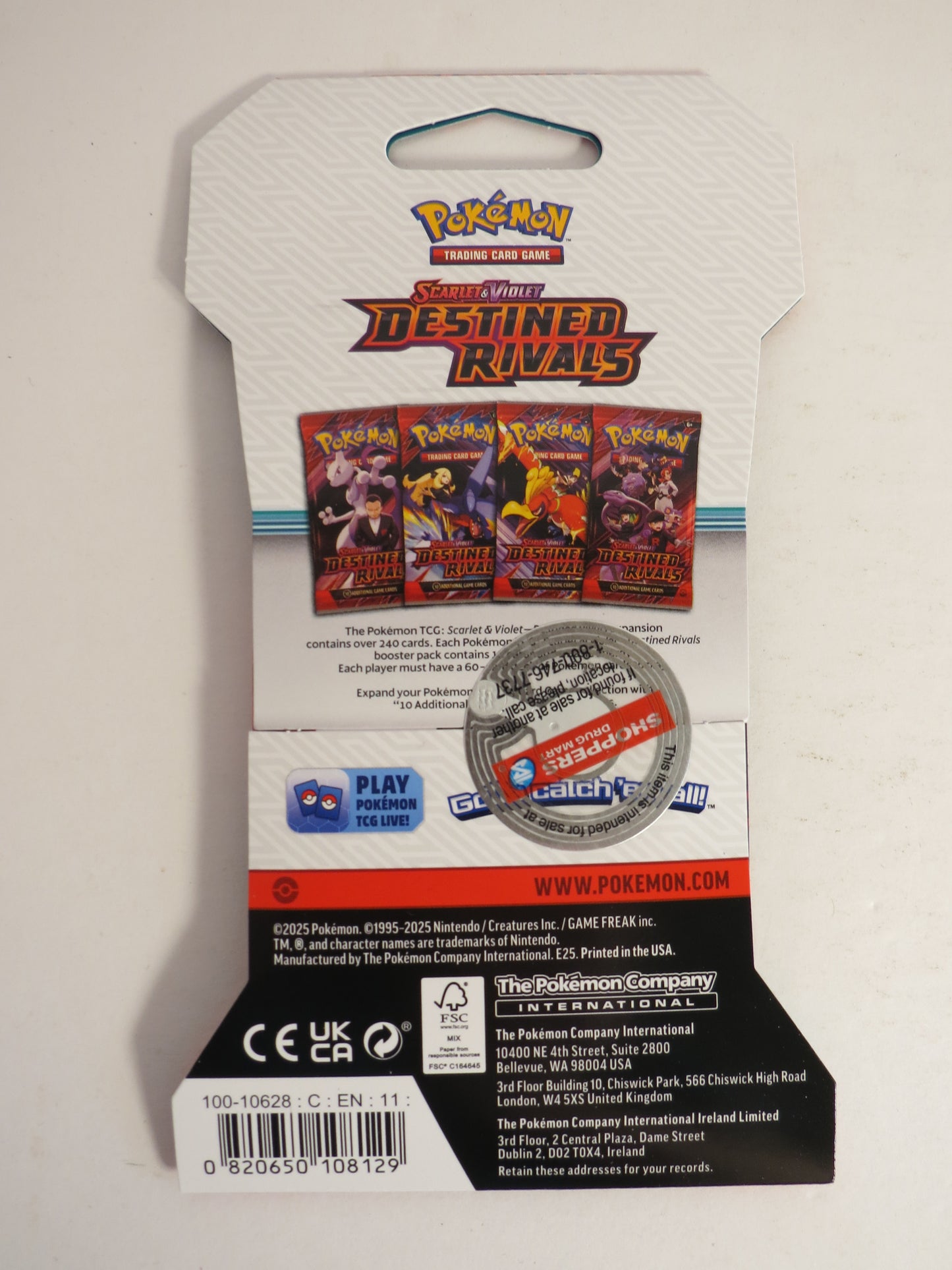 Scarlet & Violet Destined Rivals Pokemon Booster Pack Sleeved – Corey's  Cards and Games
