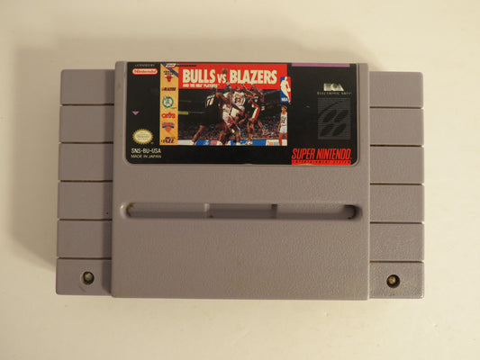 Bulls vs Blazers and the NBA Playoffs Super Nintendo SNES Game