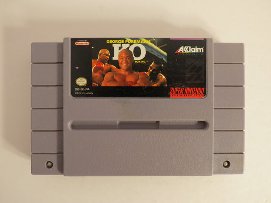 George Foreman KO Boxing Super Nintendo SNES Game