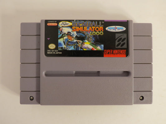 Super Baseball Simulator 1,000 Super Nintendo SNES Game