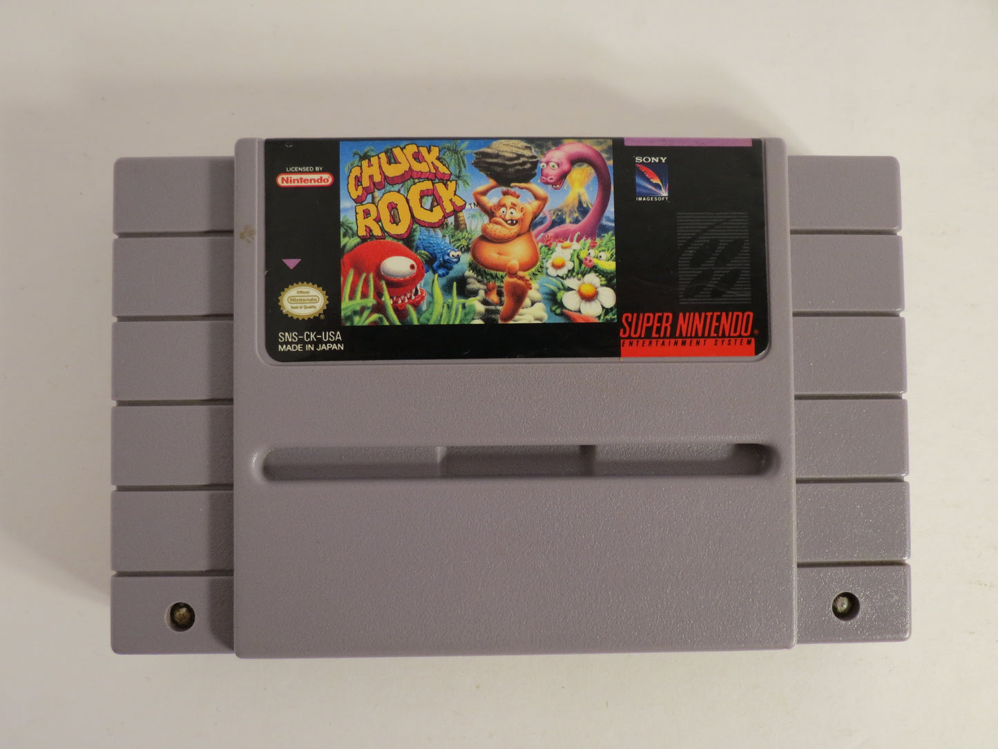 Chuck Rock Super Nintendo SNES Game