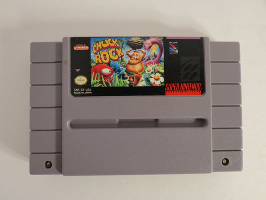 Chuck Rock Super Nintendo SNES Game
