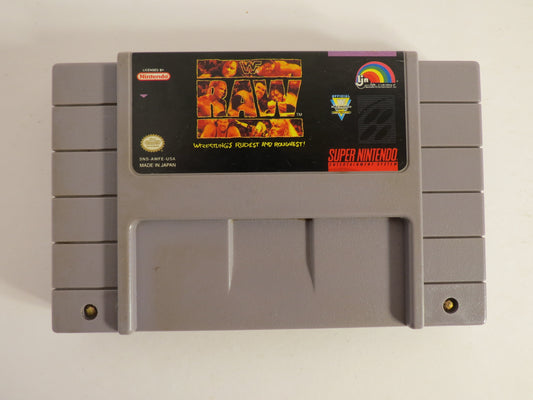 WWF Raw Super Nintendo SNES Game