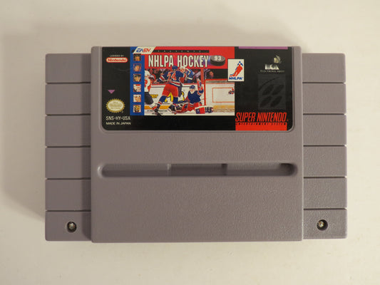 NHLPA Hockey 93  (No 93 on End Label) Super Nintendo SNES Game