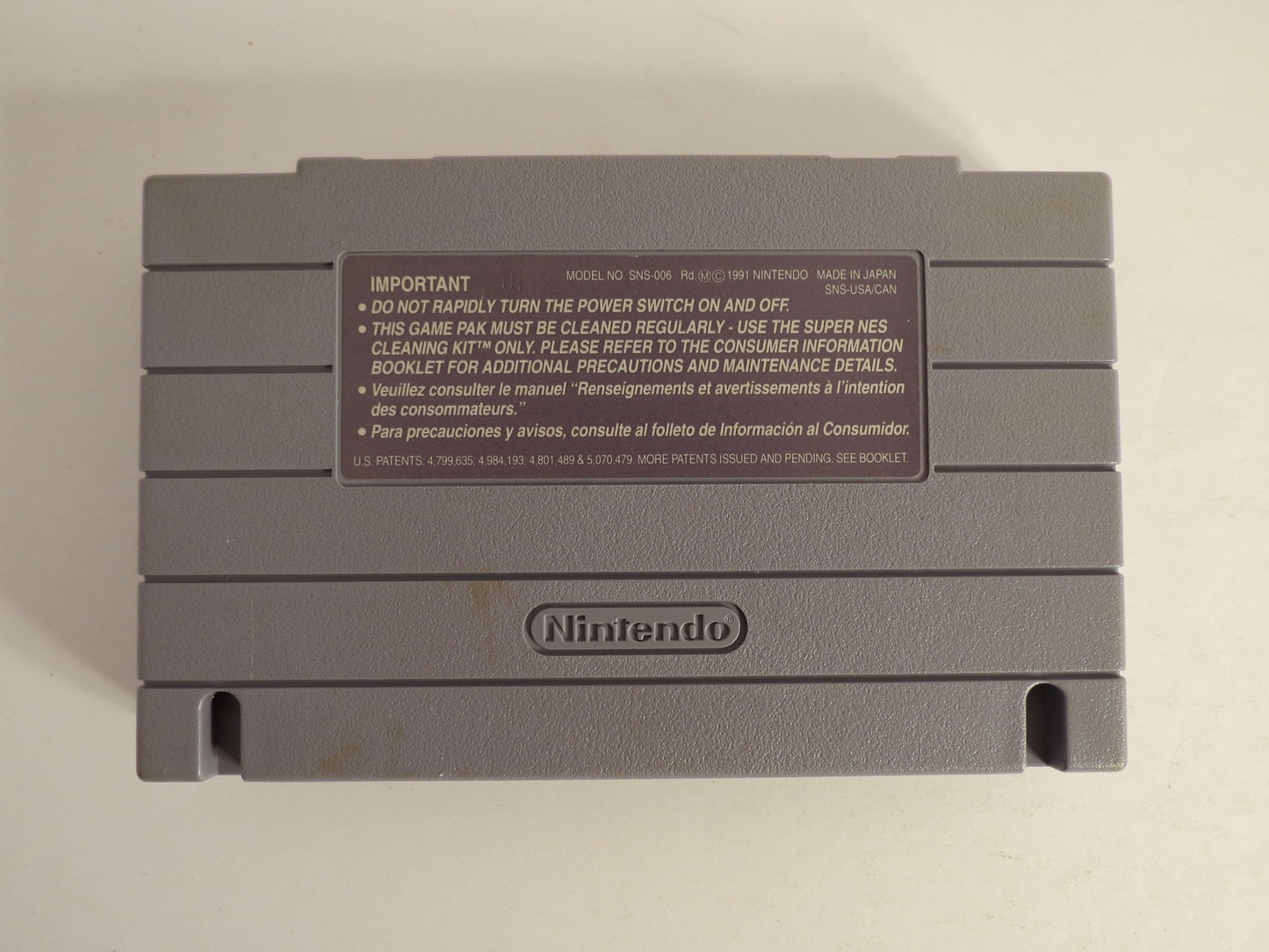Jimmy Connors Tennis Super Nintendo SNES Game