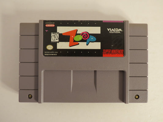 Zoop Super Nintendo SNES Game