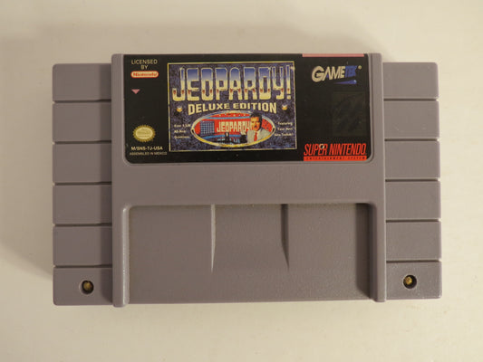 Jeopardy Deluxe Edition Super Nintendo SNES Game