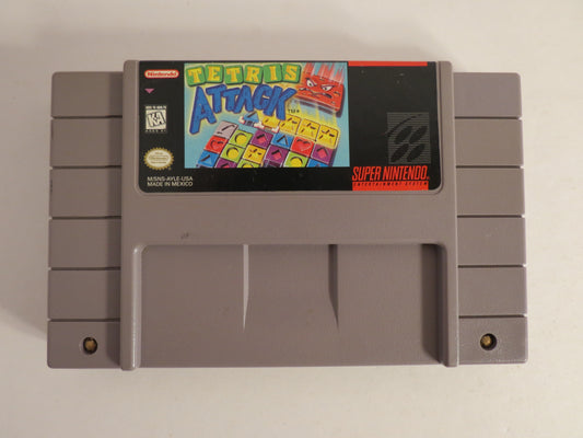 Tetris Attack Super Nintendo SNES Game