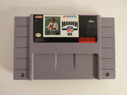 Madden NFL 94 Super Nintendo SNES Game