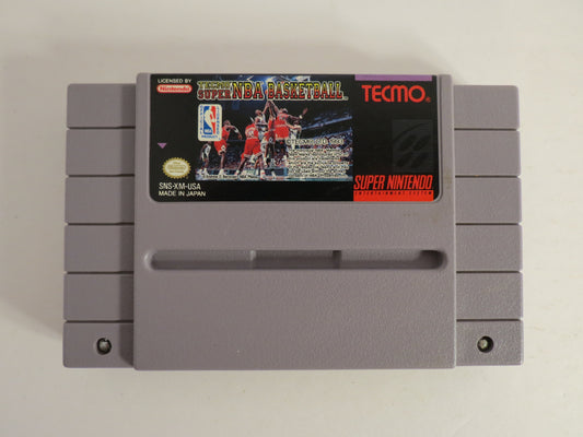 Tecmo Super NBA Basketball Super Nintendo SNES Game