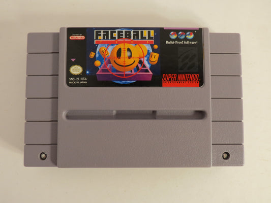 Faceball 2000 Super Nintendo SNES Game