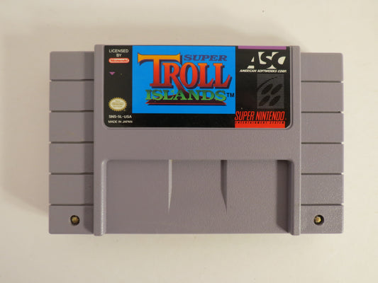 Super Troll Islands Super Nintendo SNES Game