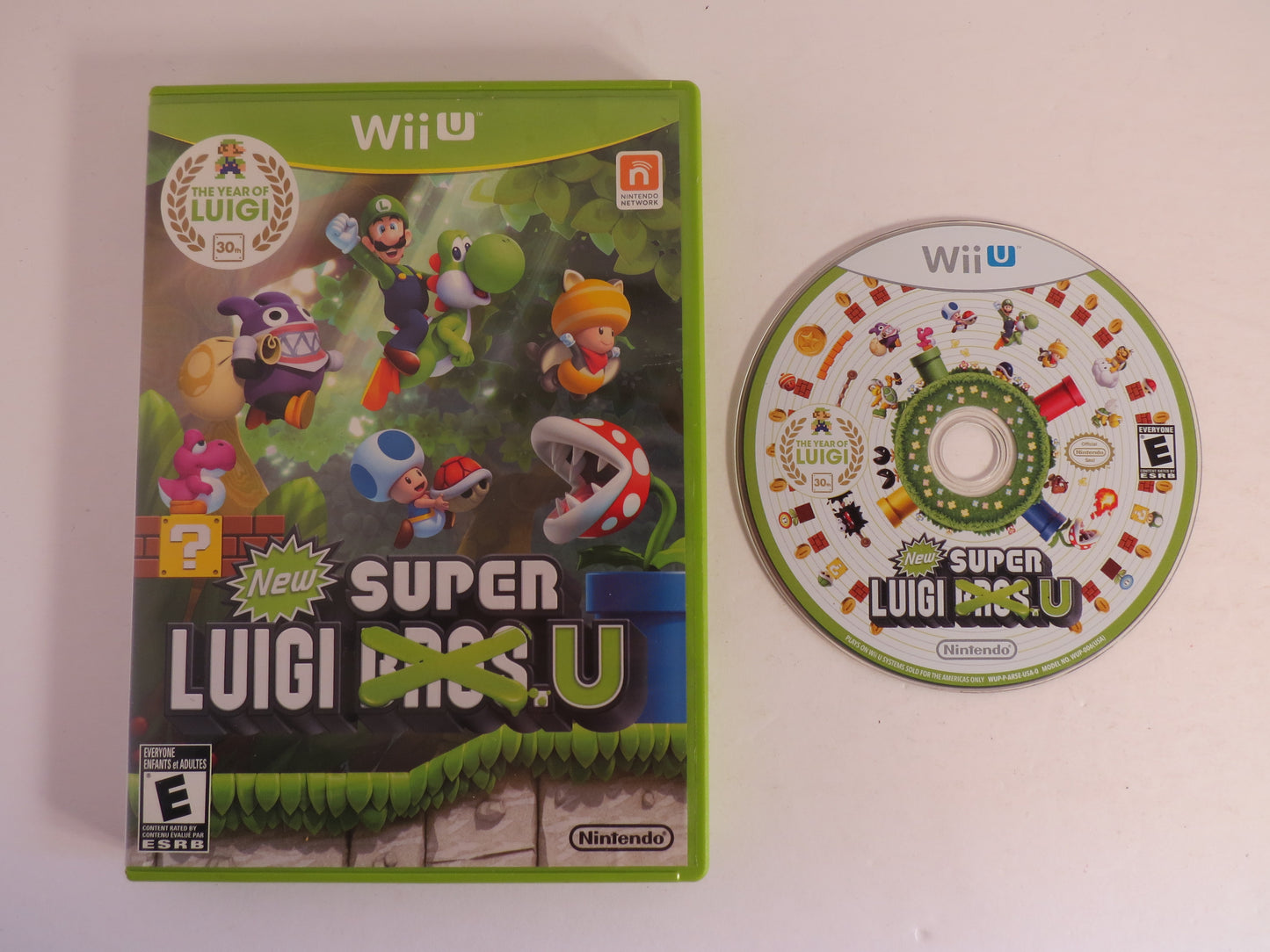 New Super Luigi U Green Case Nintendo Wii U Game CB