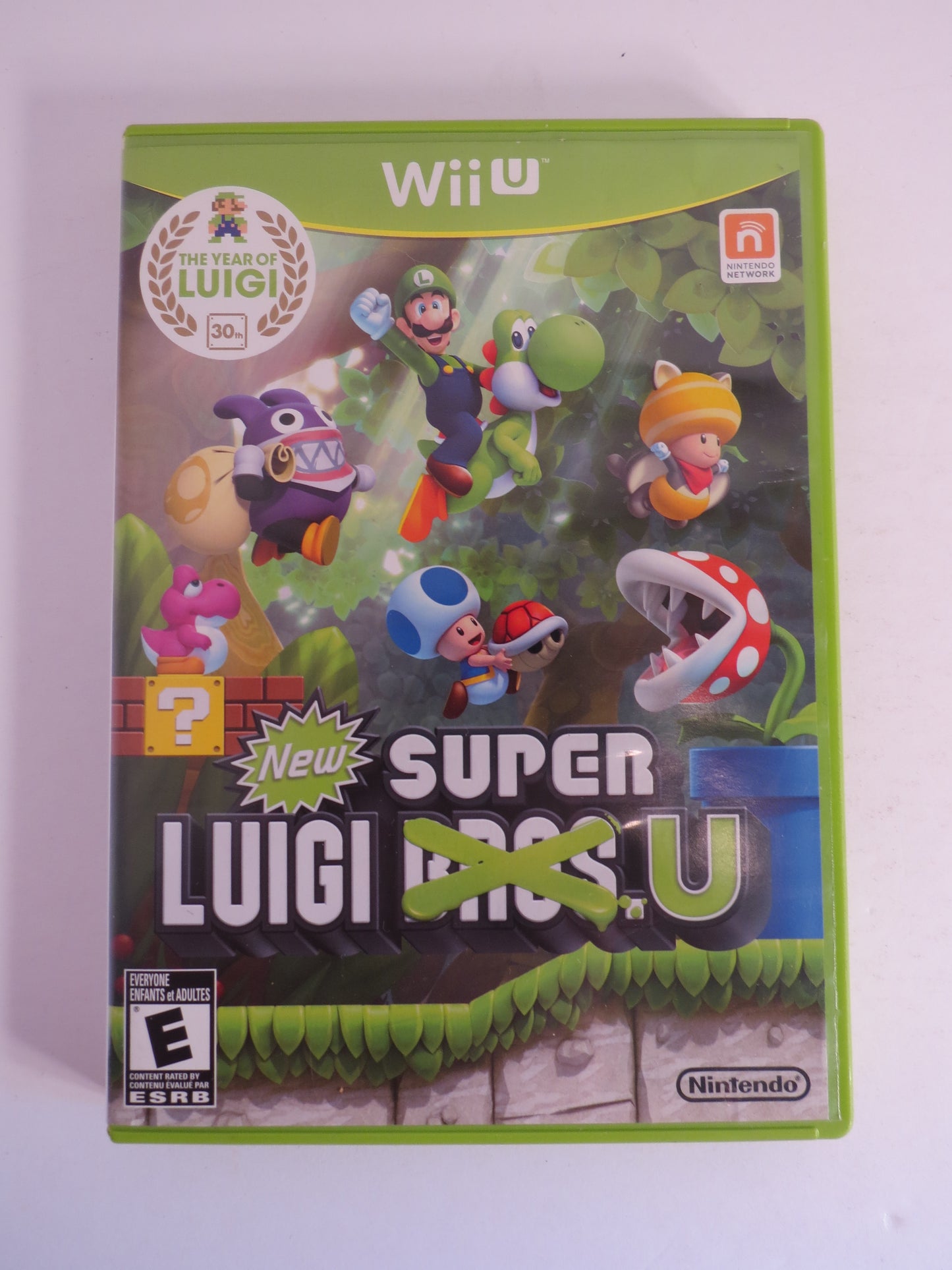 New Super Luigi U Green Case Nintendo Wii U Game CB