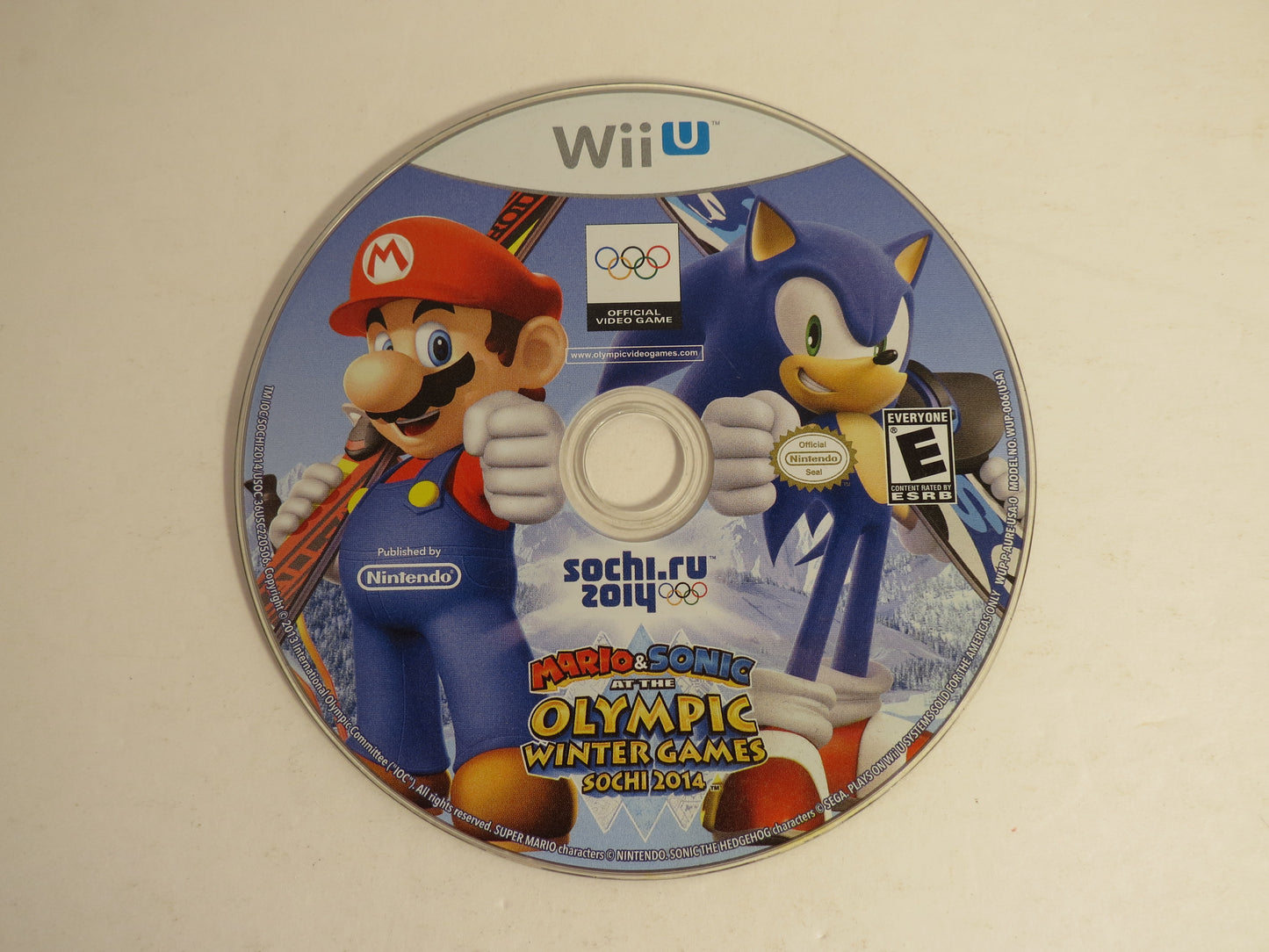 Mario & Sonic at the Sochi Olympic Games Winter Games Nintendo Wii U Game CB