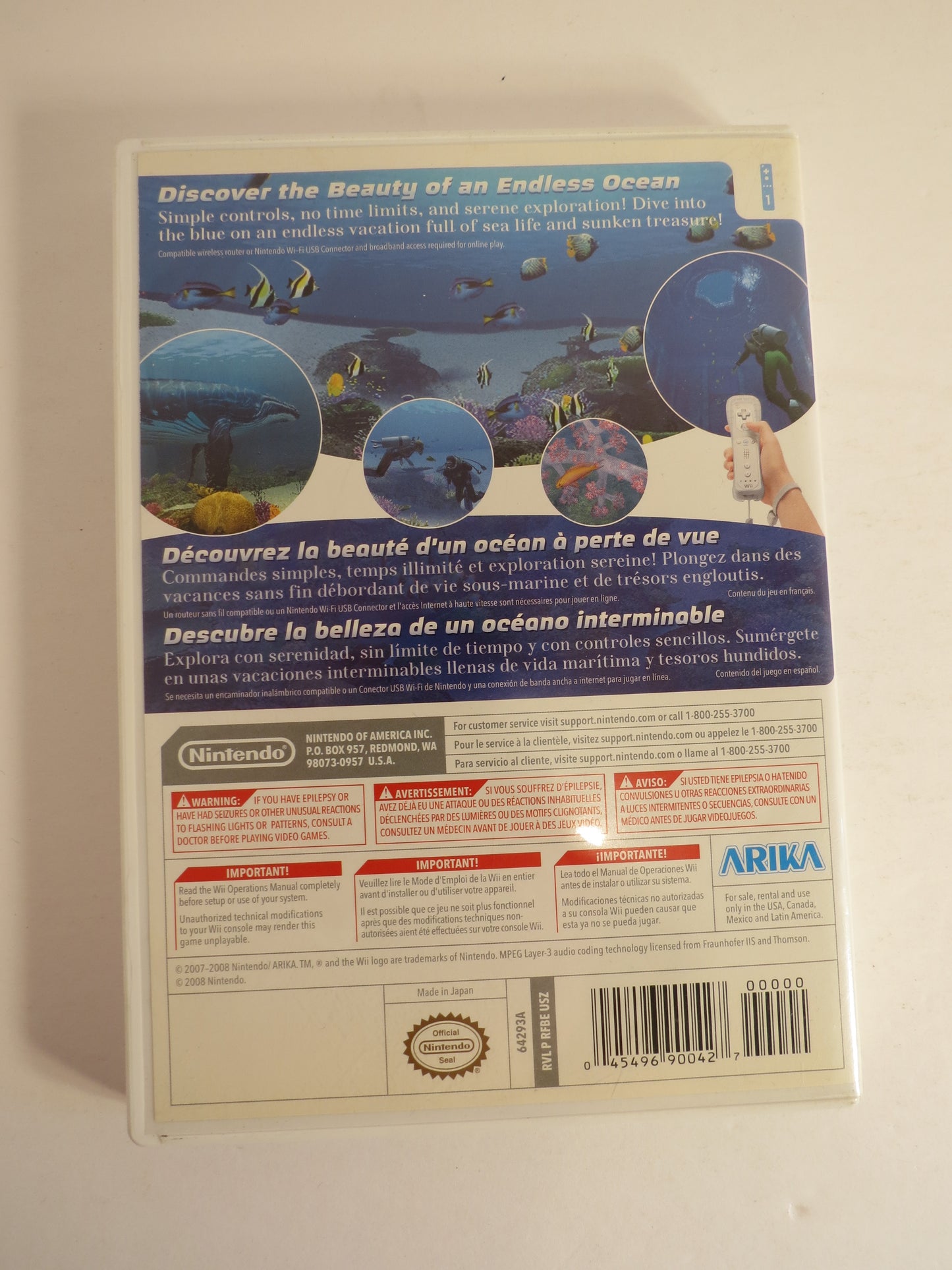 Endless Ocean Nintendo Wii Game CIB